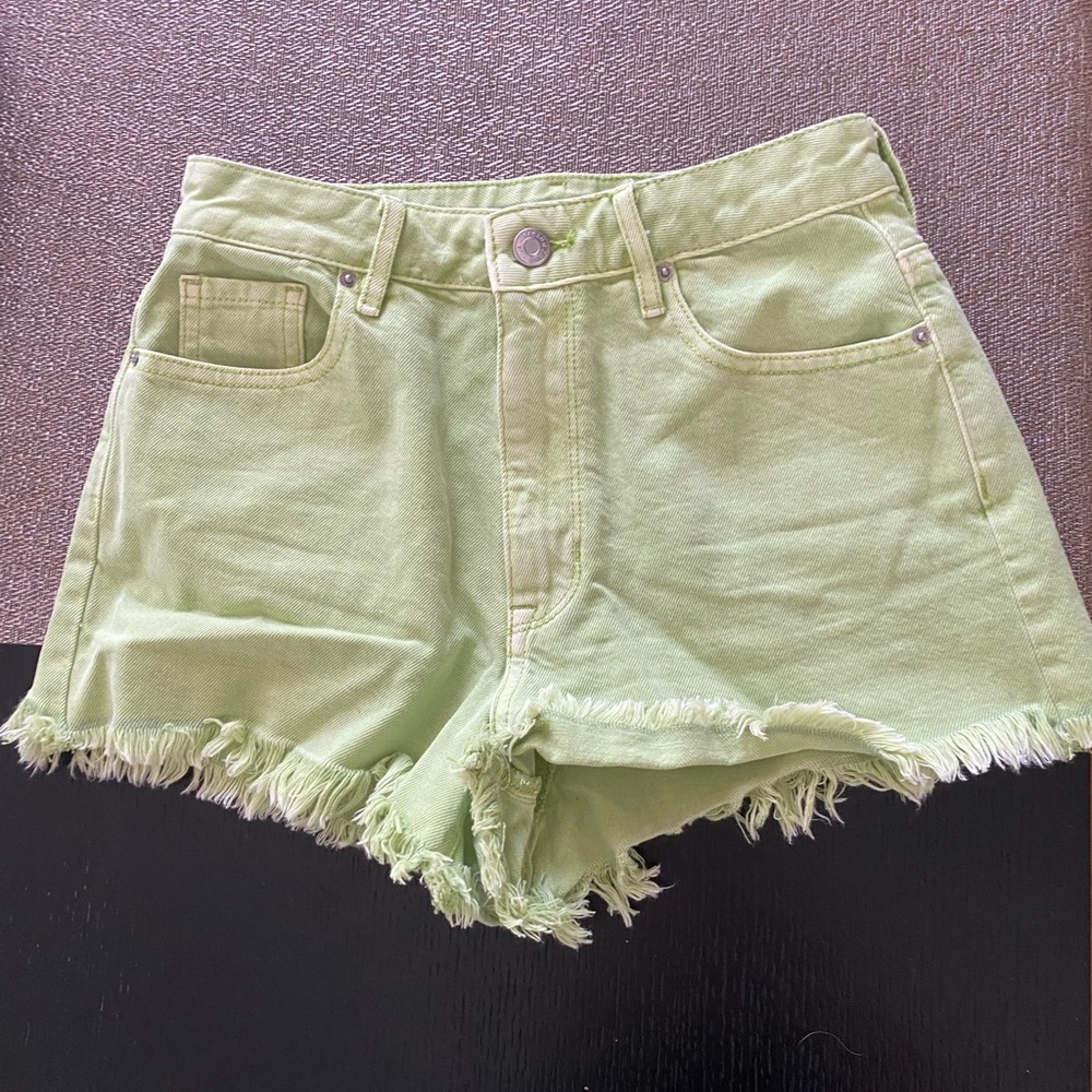 Pacsun Jean Shorts Green Size 25
